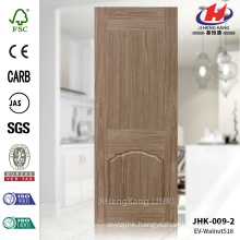 JHK-009-2 Beautiful Black Walnut Veneer Molded HDF Skin Door China Manufacture